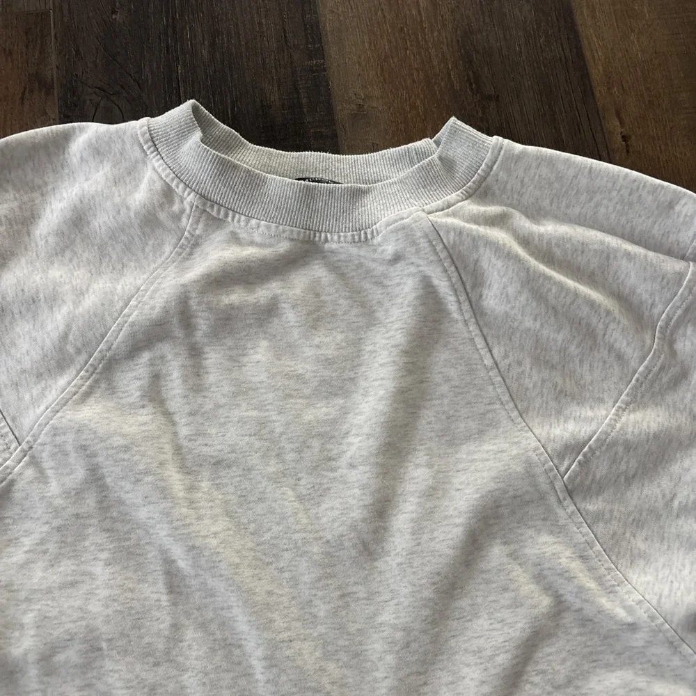 MEROKEETY Women's Medium‎ Pullover Sweatshirt Gray Lounge Comfy - Picture 3 of 3